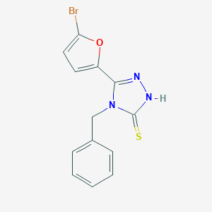 4-benzyl-5-(5-bromofuran-2-yl)-4H-1,2,4-triazole-3-thiol