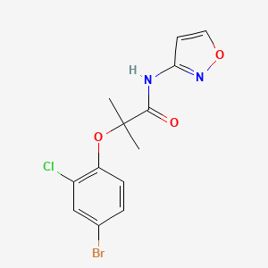 2-(4-Bromo-2-chlorophenoxy)-N-(isoxazol-3-yl)-2-methylpropanamide