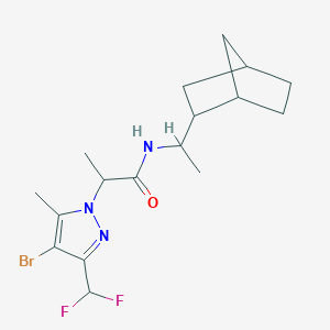 N~1~-(1-BICYCLO[2.2.1]HEPT-2-YLETHYL)-2-[4-BROMO-3-(DIFLUOROMETHYL)-5-METHYL-1H-PYRAZOL-1-YL]PROPANAMIDE