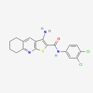 3-amino-N-(3,4-dichlorophenyl)-5,6,7,8-tetrahydrothieno[2,3-b]quinoline-2-carboxamide