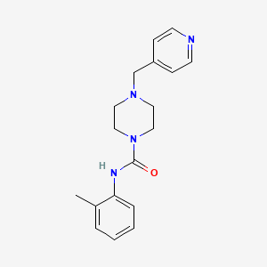 N-(2-METHYLPHENYL)-4-[(PYRIDIN-4-YL)METHYL]PIPERAZINE-1-CARBOXAMIDE