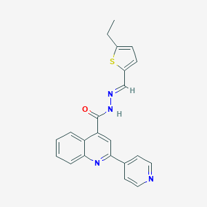 N'-[(5-ethyl-2-thienyl)methylene]-2-(4-pyridinyl)-4-quinolinecarbohydrazide