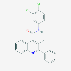 N-(3,4-dichlorophenyl)-3-methyl-2-phenylquinoline-4-carboxamide