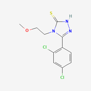 molecular formula C11H11Cl2N3OS B4565858 5-(2,4-dichlorophenyl)-4-(2-methoxyethyl)-4H-1,2,4-triazole-3-thiol 