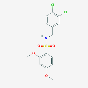 molecular formula C15H15Cl2NO4S B4565861 N-(3,4-dichlorobenzyl)-2,4-dimethoxybenzenesulfonamide 