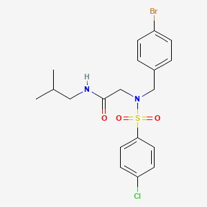 N~2~-(4-bromobenzyl)-N~2~-[(4-chlorophenyl)sulfonyl]-N-(2-methylpropyl)glycinamide