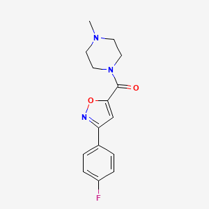 1-{[3-(4-fluorophenyl)-5-isoxazolyl]carbonyl}-4-methylpiperazine