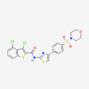 3,4-dichloro-N-{4-[4-(4-morpholinylsulfonyl)phenyl]-1,3-thiazol-2-yl}-1-benzothiophene-2-carboxamide