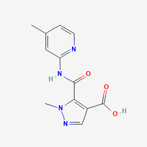 1-methyl-5-{[(4-methylpyridin-2-yl)amino]carbonyl}-1H-pyrazole-4-carboxylic acid