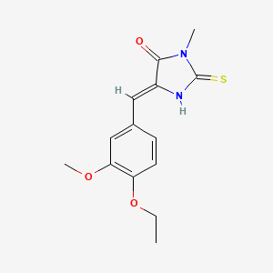 5-(4-ethoxy-3-methoxybenzylidene)-3-methyl-2-thioxo-4-imidazolidinone