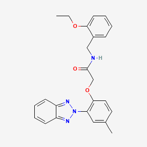 2-[2-(2H-1,2,3-BENZOTRIAZOL-2-YL)-4-METHYLPHENOXY]-N-[(2-ETHOXYPHENYL)METHYL]ACETAMIDE