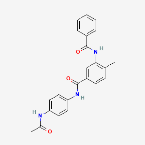 N-[4-(acetylamino)phenyl]-3-(benzoylamino)-4-methylbenzamide