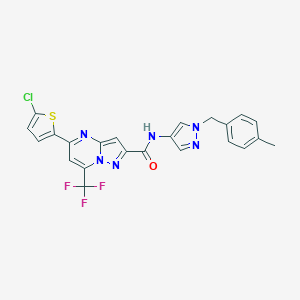 5-(5-chlorothiophen-2-yl)-N-[1-(4-methylbenzyl)-1H-pyrazol-4-yl]-7-(trifluoromethyl)pyrazolo[1,5-a]pyrimidine-2-carboxamide