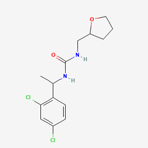 molecular formula C14H18Cl2N2O2 B4566081 N-[1-(2,4-dichlorophenyl)ethyl]-N'-(tetrahydro-2-furanylmethyl)urea 