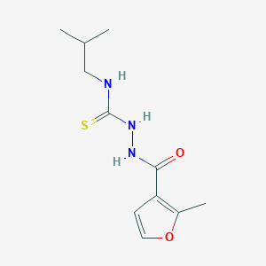 molecular formula C11H17N3O2S B456609 N-isobutyl-2-(2-methyl-3-furoyl)hydrazinecarbothioamide 