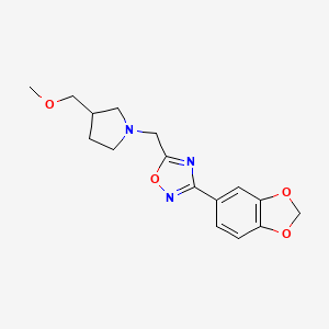 3-(1,3-benzodioxol-5-yl)-5-{[3-(methoxymethyl)-1-pyrrolidinyl]methyl}-1,2,4-oxadiazole