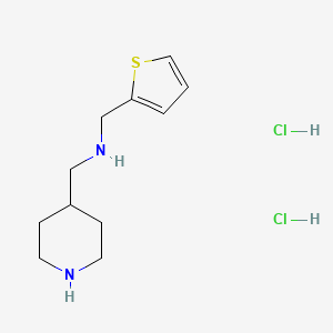 molecular formula C11H20Cl2N2S B4566103 (4-piperidinylmethyl)(2-thienylmethyl)amine dihydrochloride 