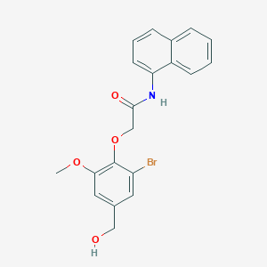 2-[2-bromo-4-(hydroxymethyl)-6-methoxyphenoxy]-N-1-naphthylacetamide