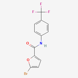 molecular formula C12H7BrF3NO2 B4566142 5-bromo-N-[4-(trifluoromethyl)phenyl]-2-furamide 