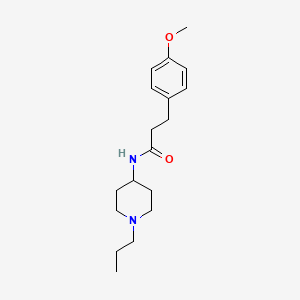 3-(4-methoxyphenyl)-N-(1-propylpiperidin-4-yl)propanamide