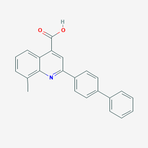 molecular formula C23H17NO2 B456616 2-([1,1'-Biphenyl]-4-yl)-8-methylquinoline-4-carboxylic acid CAS No. 107027-46-3