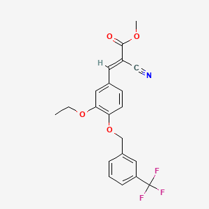 methyl 2-cyano-3-(3-ethoxy-4-{[3-(trifluoromethyl)benzyl]oxy}phenyl)acrylate