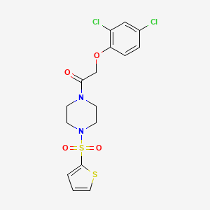 2-(2,4-DICHLOROPHENOXY)-1-[4-(2-THIENYLSULFONYL)PIPERAZINO]-1-ETHANONE