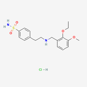 4-[2-[(2-Ethoxy-3-methoxyphenyl)methylamino]ethyl]benzenesulfonamide;hydrochloride