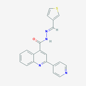 molecular formula C20H14N4OS B456624 2-(4-pyridinyl)-N'-(3-thienylmethylene)-4-quinolinecarbohydrazide 