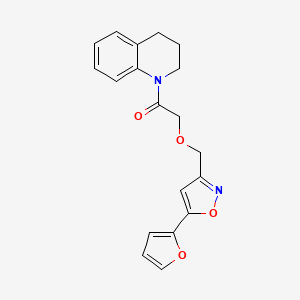 1-({[5-(2-furyl)-3-isoxazolyl]methoxy}acetyl)-1,2,3,4-tetrahydroquinoline