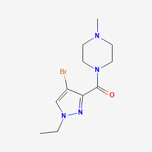 1-[(4-bromo-1-ethyl-1H-pyrazol-3-yl)carbonyl]-4-methylpiperazine