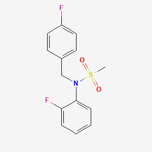 N-(4-fluorobenzyl)-N-(2-fluorophenyl)methanesulfonamide