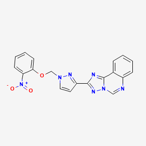 2-{1-[(2-nitrophenoxy)methyl]-1H-pyrazol-3-yl}[1,2,4]triazolo[1,5-c]quinazoline