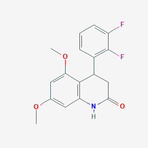 4-(2,3-DIFLUOROPHENYL)-5,7-DIMETHOXY-1,2,3,4-TETRAHYDROQUINOLIN-2-ONE