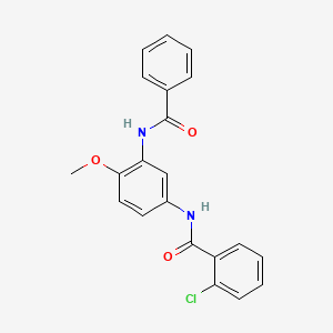 2-chloro-N-{4-methoxy-3-[(phenylcarbonyl)amino]phenyl}benzamide