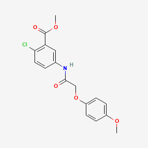 methyl 2-chloro-5-{[(4-methoxyphenoxy)acetyl]amino}benzoate