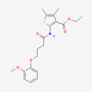 ethyl 2-{[4-(2-methoxyphenoxy)butanoyl]amino}-4,5-dimethyl-3-thiophenecarboxylate