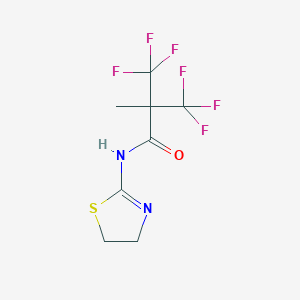 N-(4,5-dihydro-1,3-thiazol-2-yl)-3,3,3-trifluoro-2-methyl-2-(trifluoromethyl)propanamide