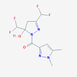 [3,5-bis(difluoromethyl)-5-hydroxy-4,5-dihydro-1H-pyrazol-1-yl](1,5-dimethyl-1H-pyrazol-3-yl)methanone