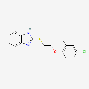 2-{[2-(4-Chloro-2-methylphenoxy)ethyl]sulfanyl}-1H-1,3-benzodiazole