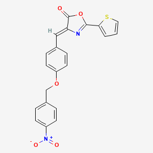 4-{4-[(4-nitrobenzyl)oxy]benzylidene}-2-(2-thienyl)-1,3-oxazol-5(4H)-one