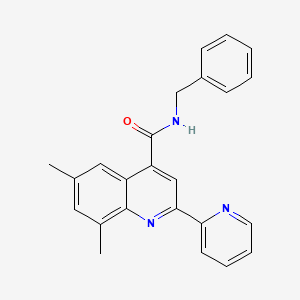 N-benzyl-6,8-dimethyl-2-(2-pyridinyl)-4-quinolinecarboxamide