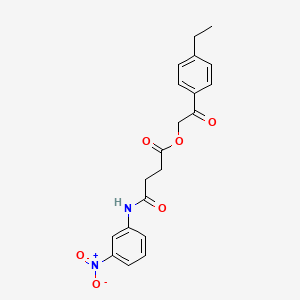 [2-(4-Ethylphenyl)-2-oxoethyl] 4-(3-nitroanilino)-4-oxobutanoate