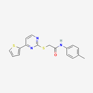 N~1~-(4-METHYLPHENYL)-2-{[4-(2-THIENYL)-2-PYRIMIDINYL]SULFANYL}ACETAMIDE