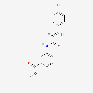 ethyl 3-{[3-(4-chlorophenyl)acryloyl]amino}benzoate