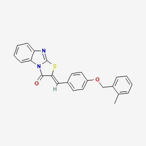 2-((Z)-1-{4-[(2-METHYLBENZYL)OXY]PHENYL}METHYLIDENE)[1,3]THIAZOLO[3,2-A][1,3]BENZIMIDAZOL-3-ONE