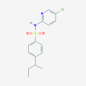 4-(BUTAN-2-YL)-N-(5-CHLOROPYRIDIN-2-YL)BENZENE-1-SULFONAMIDE