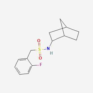 molecular formula C14H18FNO2S B4566597 N-bicyclo[2.2.1]hept-2-yl-1-(2-fluorophenyl)methanesulfonamide 