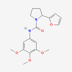 2-(2-furyl)-N-(3,4,5-trimethoxyphenyl)-1-pyrrolidinecarboxamide