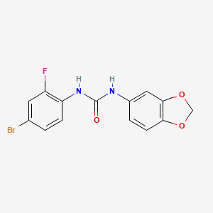 1-(1,3-Benzodioxol-5-yl)-3-(4-bromo-2-fluorophenyl)urea